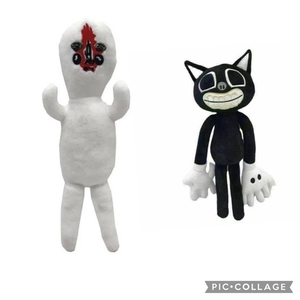 Big‎ Mouth Cat White Skinny Peanuts Head Siren Head Horror Plush Toys